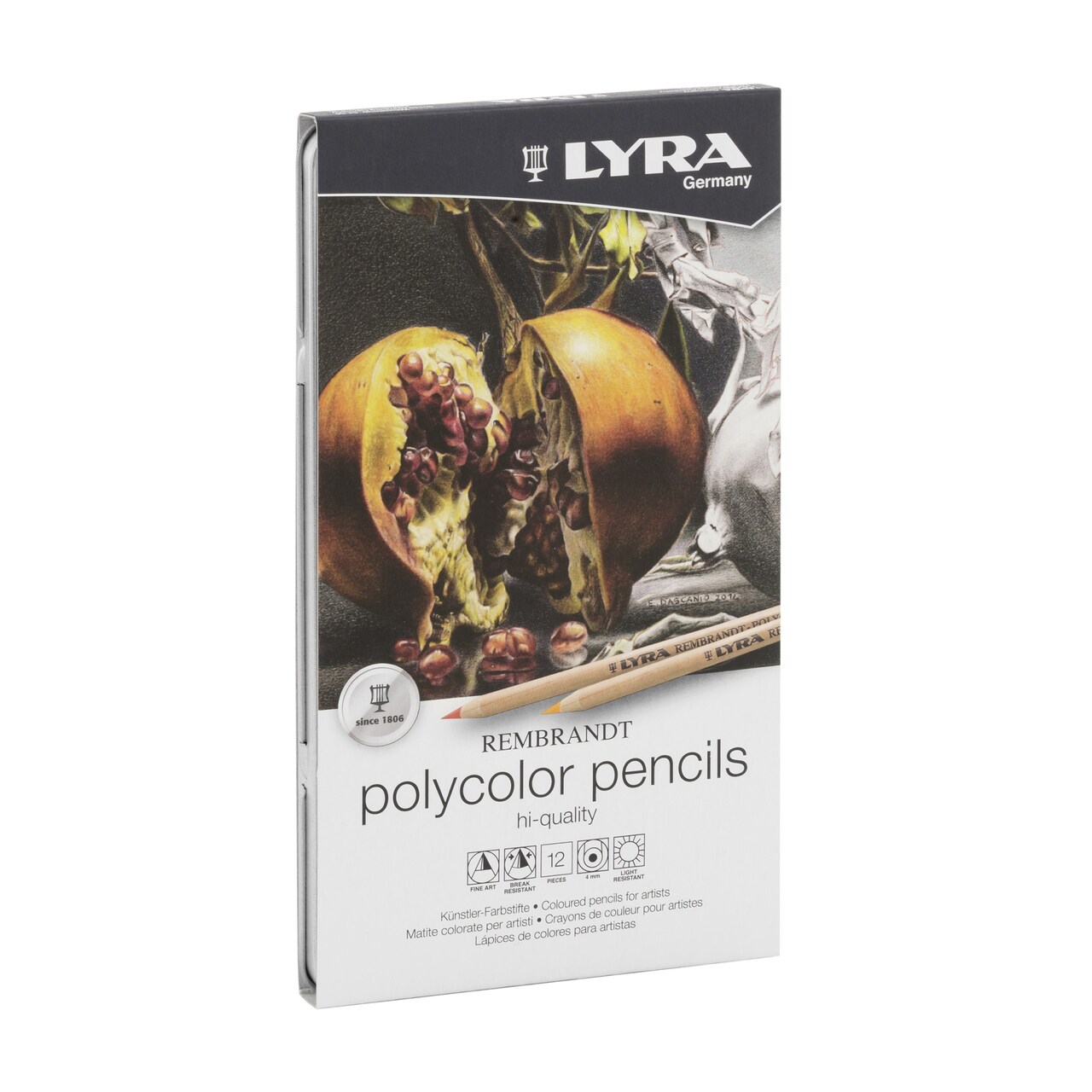 Lyra Rembrandt Polycolor Colored Pencils - 12 Professional Colored Pencils  for Artists and Students - Vibrant Smooth Colored Pencils for Drawing  Coloring Sketching Portraiture and More